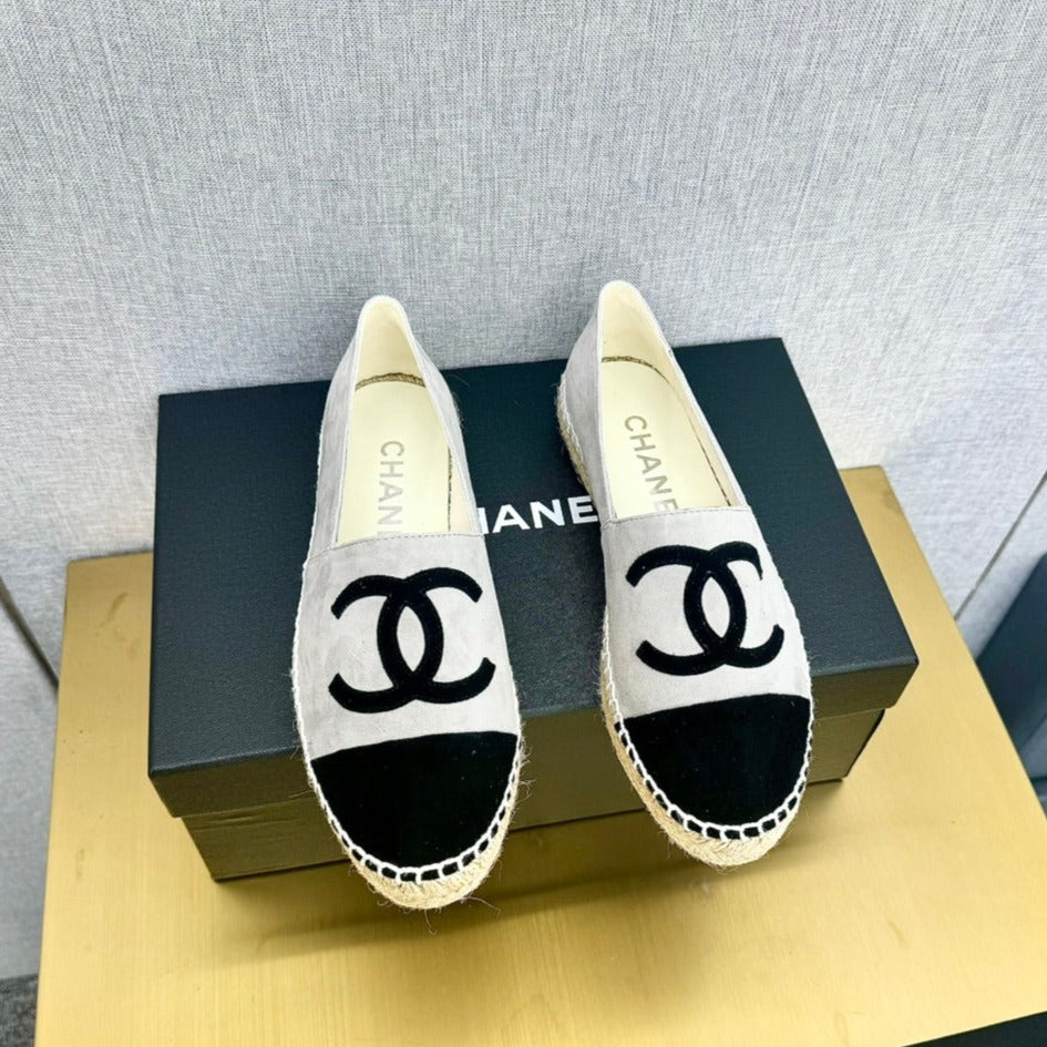 zCHANE.L Espadrilles Grey And Black Suede