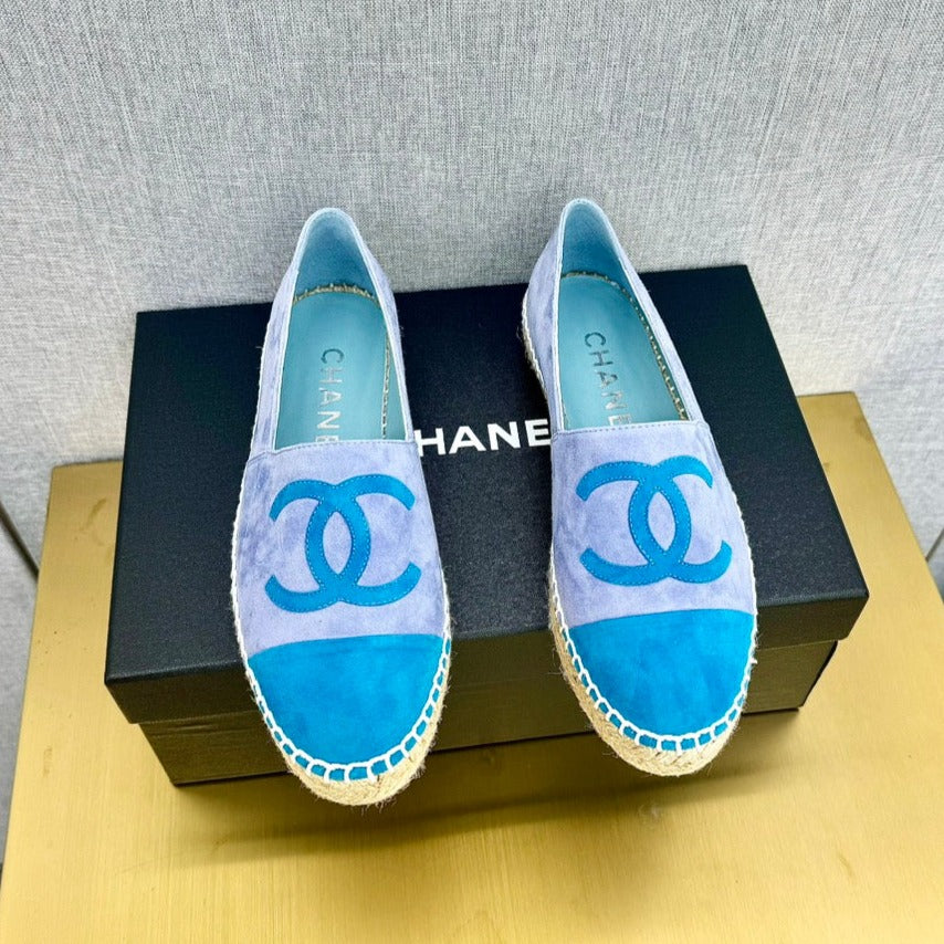 zCHANE.L Espadrilles Purple Blue And Azure Blue Suede