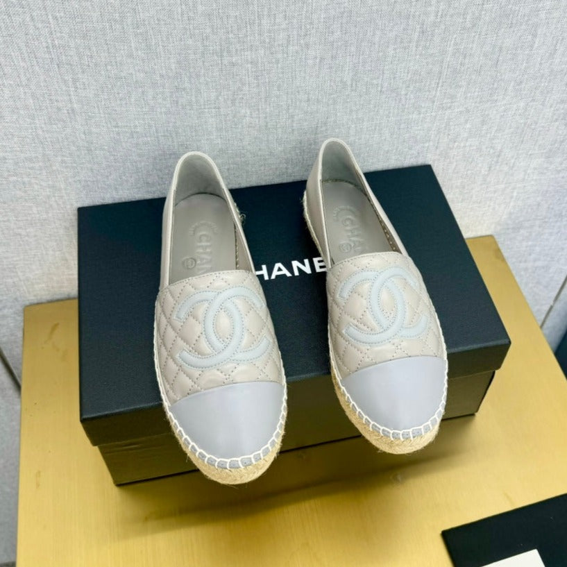 zCHANE.L Espadrilles Smoke And Silver Gray Calfskin