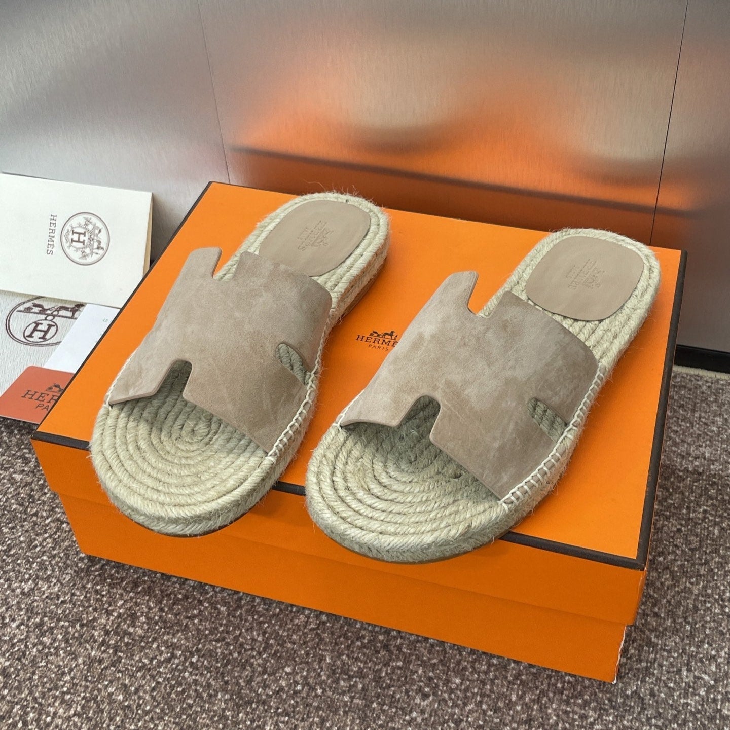zHERME.S 25 Antigua Espadrilles Light Brown Suede