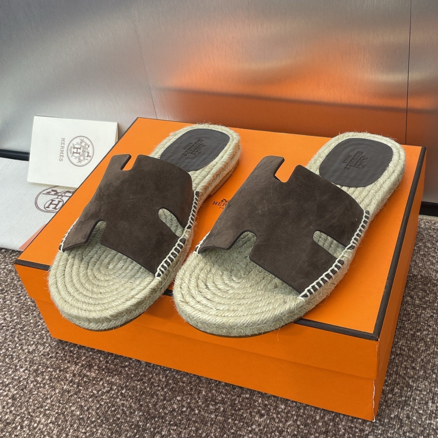 zHERME.S 25 Antigua Espadrilles Chocolate Suede