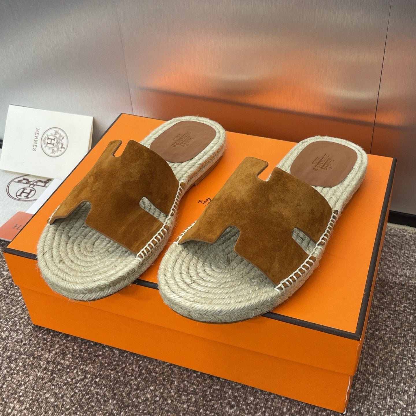 zHERME.S 25 Antigua Espadrilles Brown Suede
