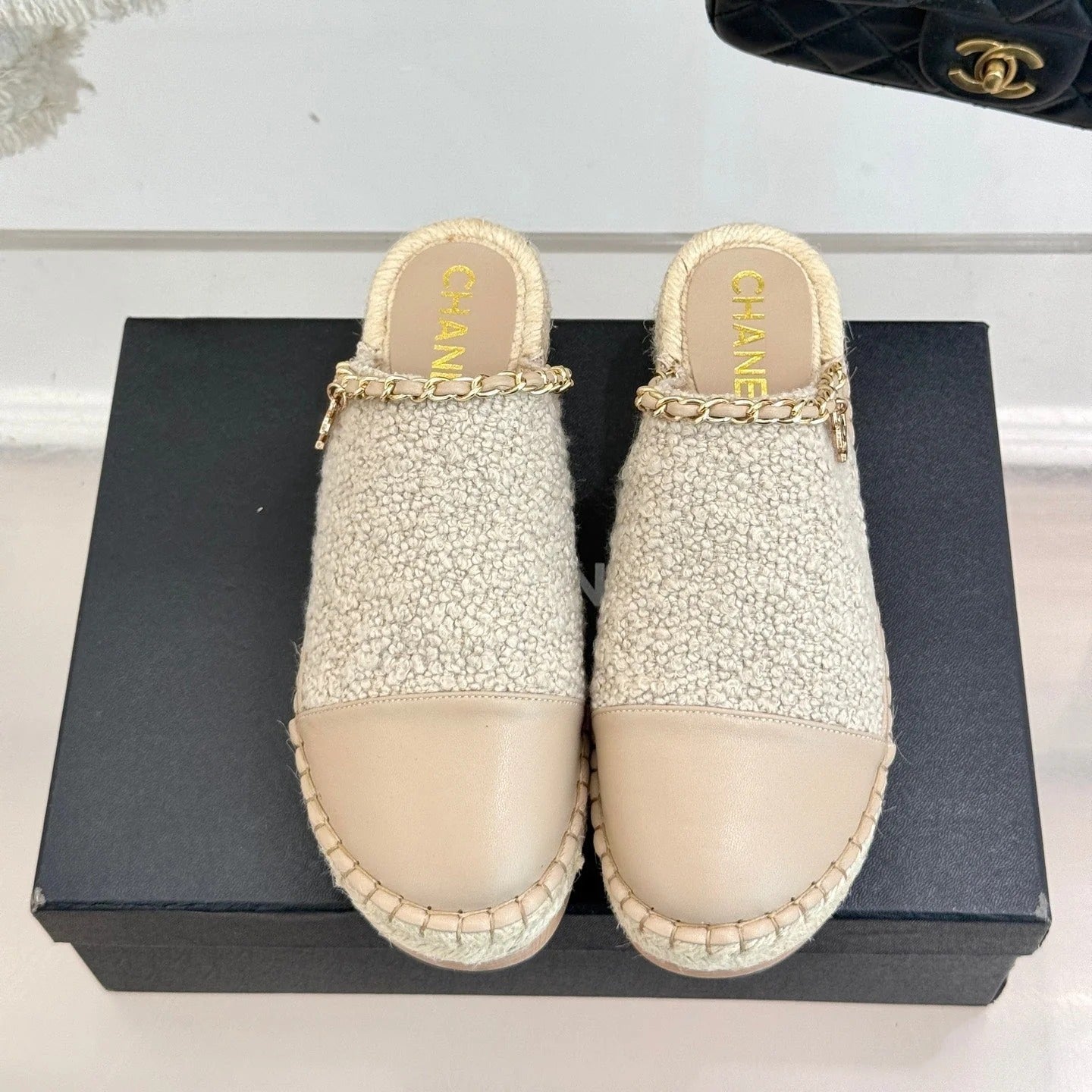 zCHANE.L Mules 25Ss 30 Mm In Beige Lambskin Mix Wool
