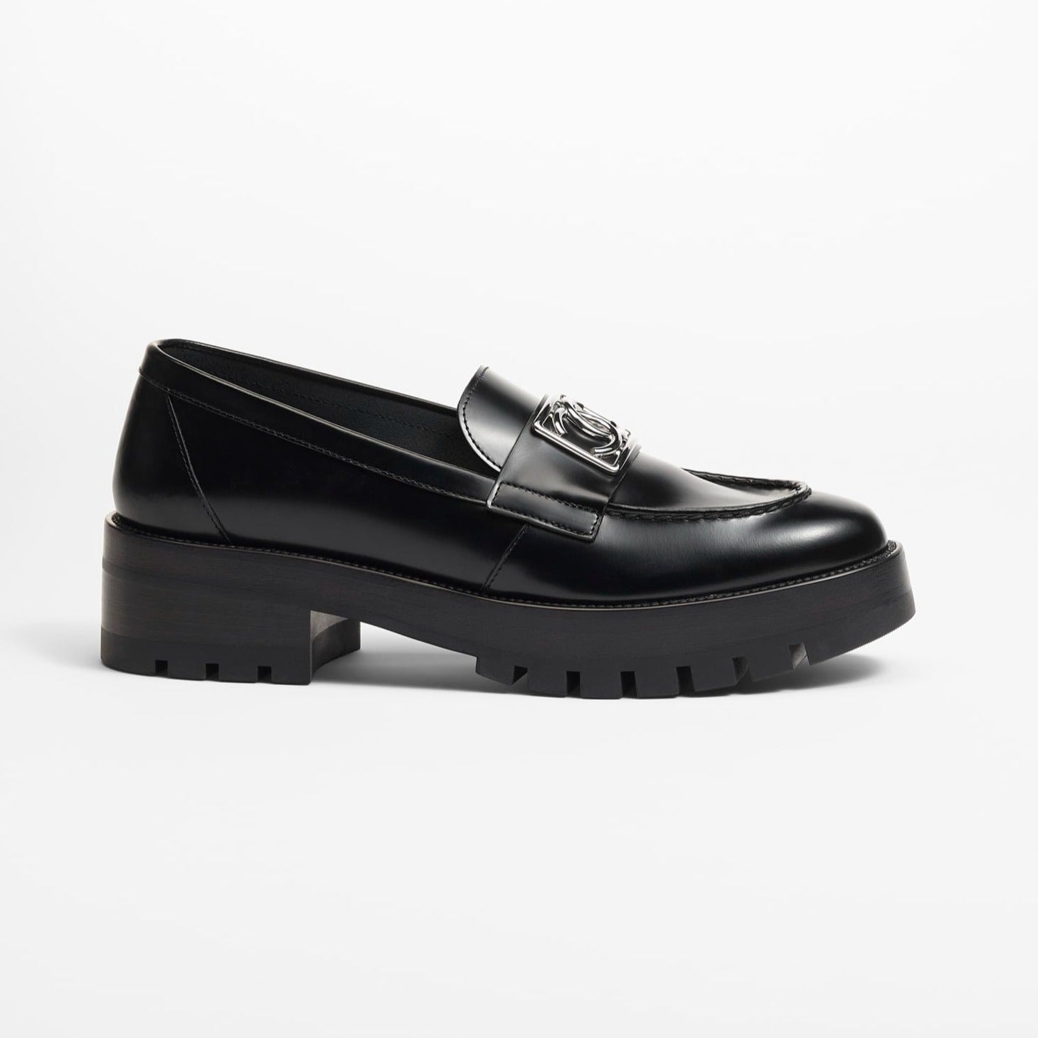 zCHANE.L Moccasins Black Calfskin Metal
