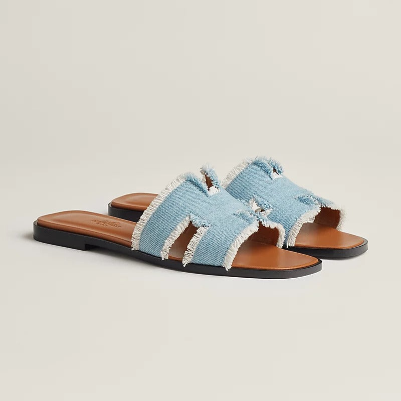 zHERME.S 0Ran Sandal Bleu Clair