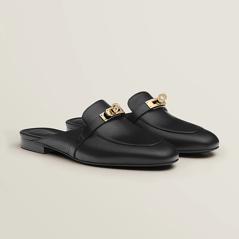 zHERME.S 0Z Mule Noir Gold