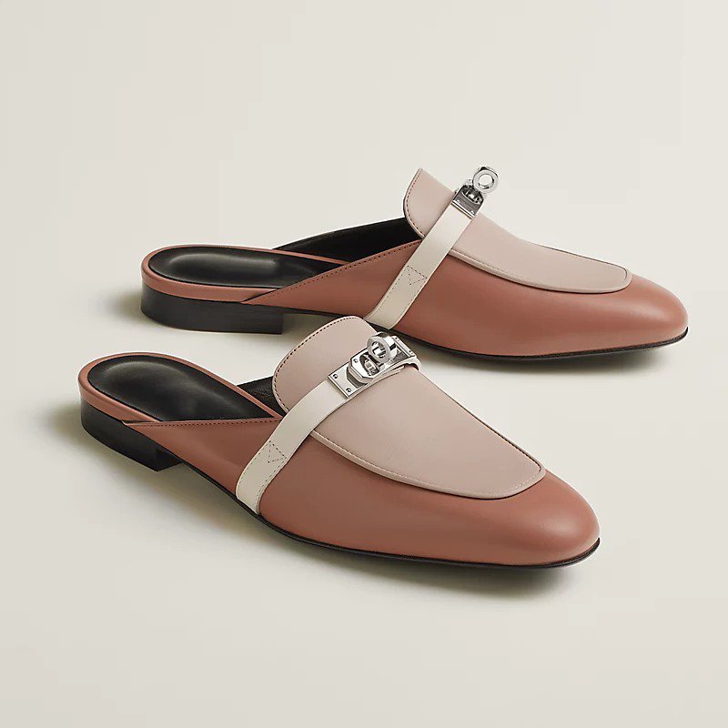 zHERME.S 0Z Mule Multicolore Rose Perle